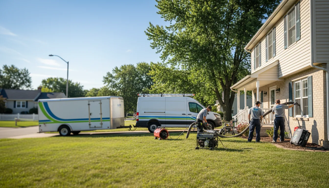 Flooded Basement Restoration And Cleanup With Repair in Merrimac, WI near me